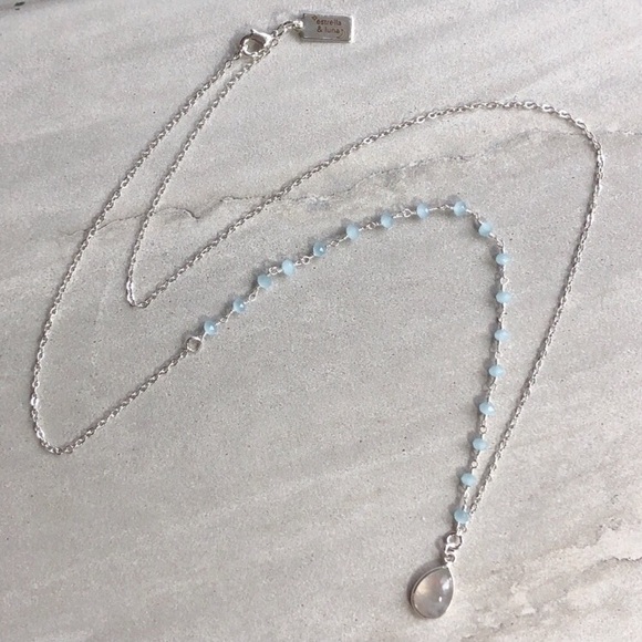 Rainbow Moonstone Rosary Chain Necklace - Picture 6 of 8